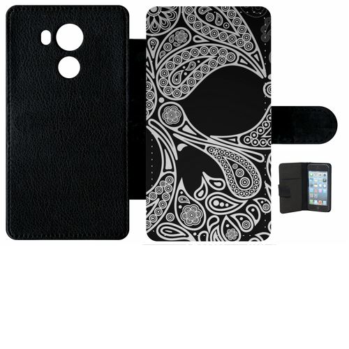 Etui À Rabat Huawei Mate 8 Skull Barroque