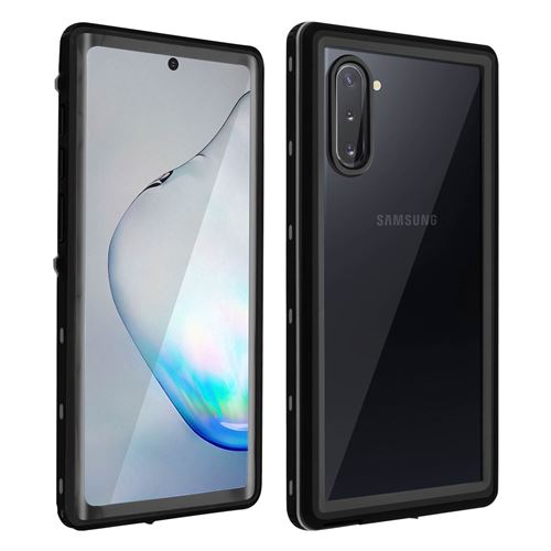 Coque Pour Samsung Galaxy Note 10 Plus Hybride Waterproof Film Écran Redpepper noir