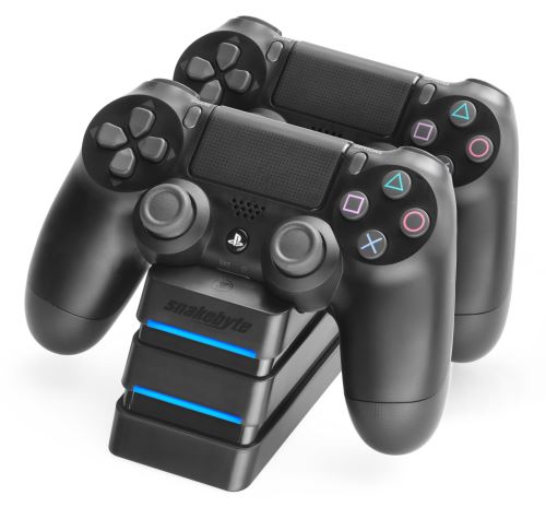 Snakebyte Noire Tour De Charge Twin Charge 4 Pour Manette Ps4 - Image 1