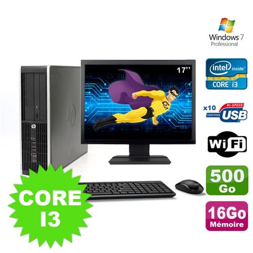 Acheter Pc hp compaq elite 8100 sff core i3-530 16go 500go dvd wifi w7 ecran 17' État correct - 279,00 € Pc hp compaq elite 8100 sff core i3-530 16go 500go dvd wifi w7 ecran 17' État correct - Hewlett-Packard reconditionné disponible sur Fnac