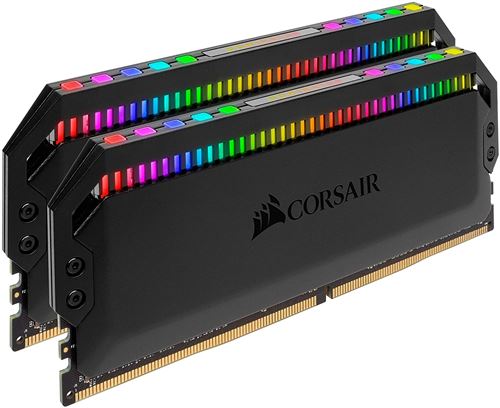 CORSAIR Dominator Platinum RGB DDR4 kit 32 Go 2 x 16 Go DIMM 288 broches 3600 MHz PC4 28800 CL18 1.35 V memoire sans tampon non ECC noir Memoire RAM Achat prix fnac