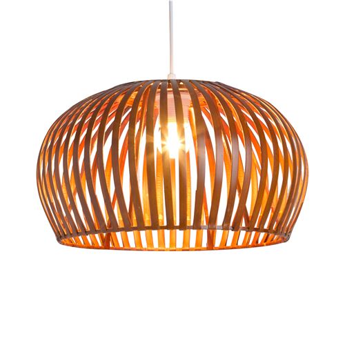 Suspension en bambou diamètre 35cm Floral beige beige