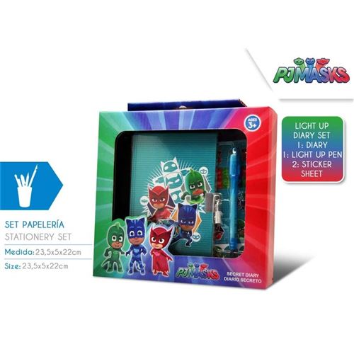 Disney PJ Masks Set Papeterie Agenda Stylo Magico, PM17050