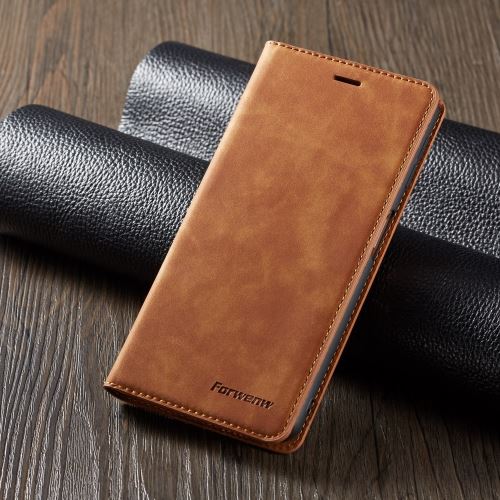 Etui en PU avec support couleur marron pour votre Huawei P30