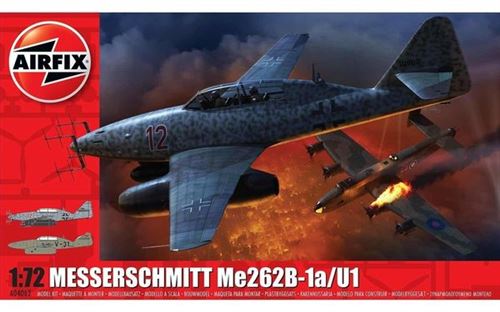 Airfix Messerschmitt Me262-B1a Multicolore 1:72 Scale