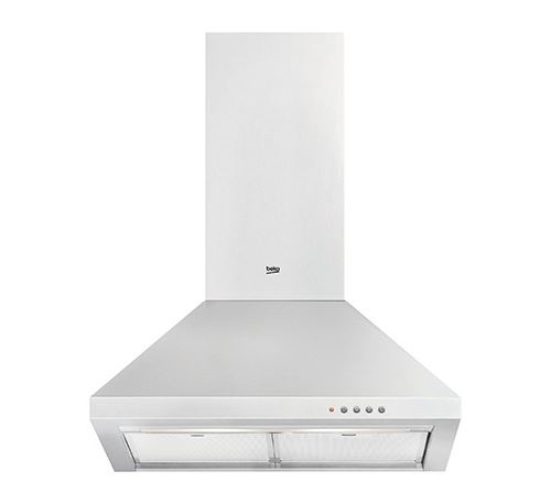 Beko Cwb6441Xnh - Hotte - Hotte Décorative - Largeur : 59.8 Cm - Profondeur : 49 Cm - Evacuation & Recyclage - Acier Inoxydable