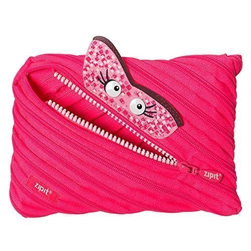 ZIPIT Talking Monstar Jumbo Pencil Case, Pink