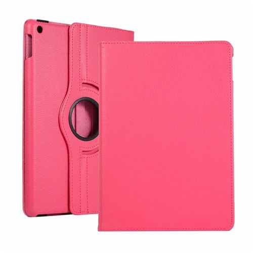 Etui pochette de protection pour Apple iPad 8 generation 2020 10,2 pouces / iPad 9 generation 2021 10.2 rotative 360 degrés rose
