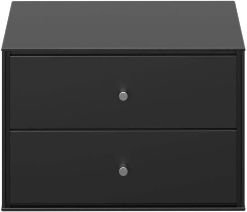 Table de nuit / table de chevet coloris noir - 28 x 41.6 x 35 cm -PEGANE-