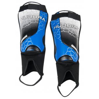 Crampons De Foot Enfant – Fille – Bleu/gris – Taille 12K – Avec Protège-tibias – Occasion