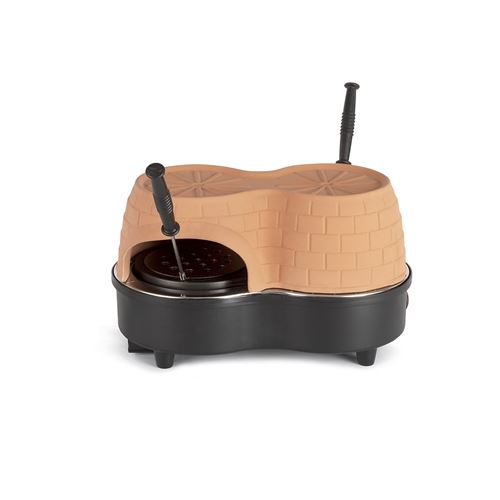 Four à Pizza Party Duo Livoo 650 W Noir et Marron