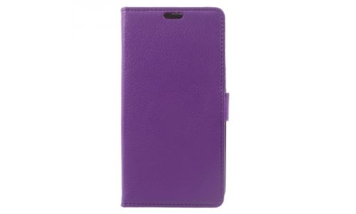 Etui type portefeuille violet Wiko Lenny-3-MAX et Jerry-Max
