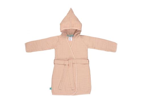 Lassig - Peignoir en mousseline rose clair 24-36 mois -