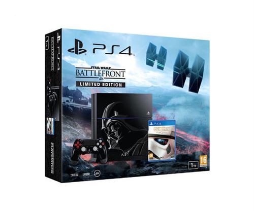 Pack console Sony PS4 1 To Edition Limitée + Star Wars Battlefront + Dualshock