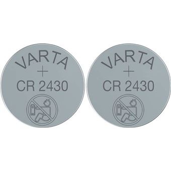 Varta LITHIUM Coin CR2430 Bli 2 Pile bouton CR 2430 lithium 290 mAh 3 V -  Piles - Achat & prix