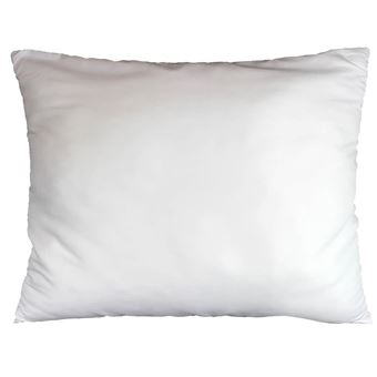 Moshy petit oreiller 70 cm blanc avec double housse 100% coton et 100%  polyester