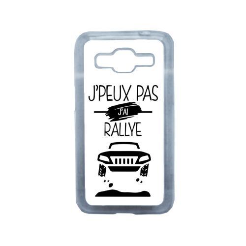 Coque j peux pas j ai rallye 1 compatible samsung core prime transparent
