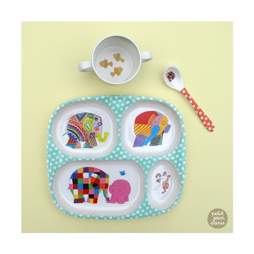 Petit Jour Paris Set repas diversification Elmer Multicolore