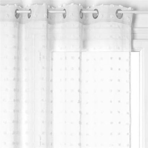 Voilage GENERIQUE voilage lily - 140x240 cm - blanc