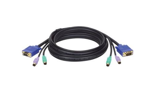 Tripp Lite 10ft PS/2 Cable Kit for B007-008 KVM Switch 3-in-1 Kit 10' - câble clavier / vidéo / souris (KVM) - 3 m