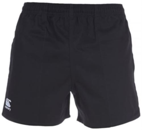 Canterbury shorts de rugby pour Professionalhommes en coton noir