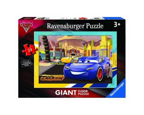 Puzzle 24 Pièces : Puzzle Géant de Sol - Cars 3, Ravensburger