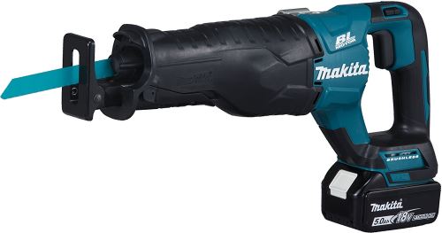 Scie récipro 18 V/50 Ah/avec 1 batterie/chargeur et étui de transport, djr187rt, bleu, DJR187RT 0W, 18V