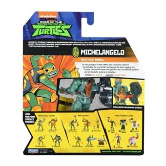 Figurine articulée avec accessoires Tmnt Mikey Carapace