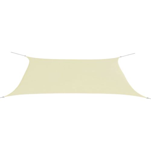 chunhe Parasol en tissu Oxford rectangulaire crème 4x6 m AB42299