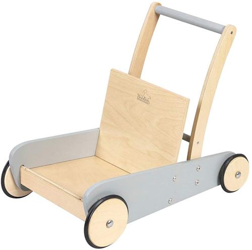 Pinolino Chariot de marche gris Mats