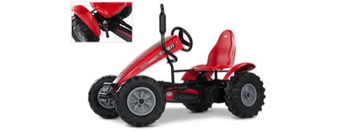 BERG Kart à pédales Case-IH BFR-3 rouge