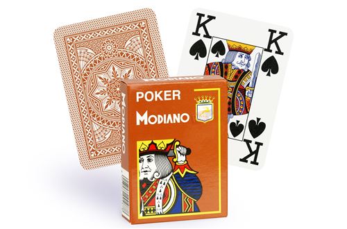 Jeu 52 cartes : CRISTALLO Marron