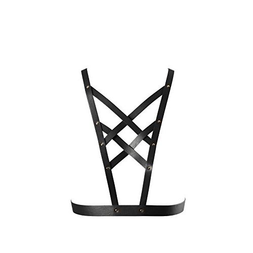 BIJOUX INDISCRETS Maze - Cross Cleavage Harnais de Bondage, Noir