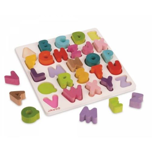 Puzzle alphabet i wood - janod