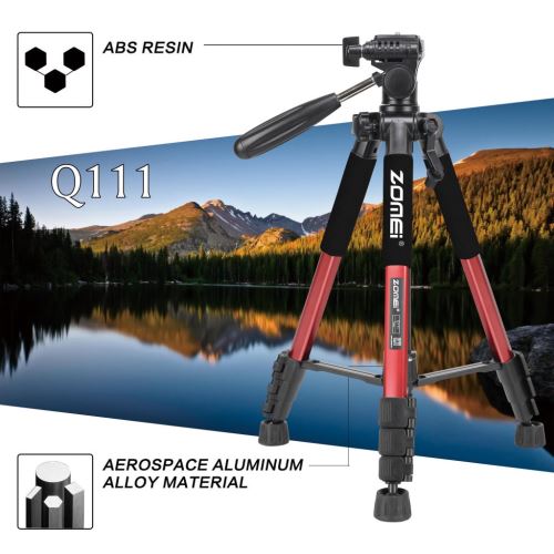 Portable ZOMEI Q111 Caméra Al-Alloy Trépied pour Canon Nikon Sony DV vidéo?