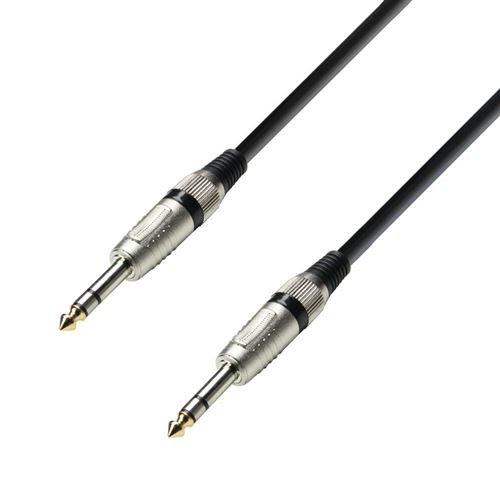 Adam Hall Cables K3BVV0300 Série 3 Star Câble Audio Jack 6,35 mm stéréo vers Jack 6,35 mm stéréo 3 m
