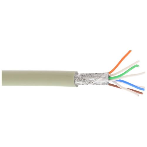 Câble patch Cat.6(A) S-STP/PIMF, InLine®, sans halogènes 500MHz, gris, 100m