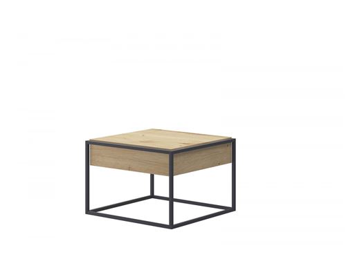 BOBOCHIC Table basse ENJOY IT 60 Chêne et Noir