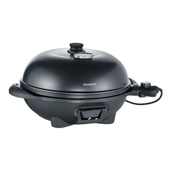 SEVERIN PG 8541 - Barbecue gril -électrique - 1320 cm ² - thermomètre intégré - noir mat