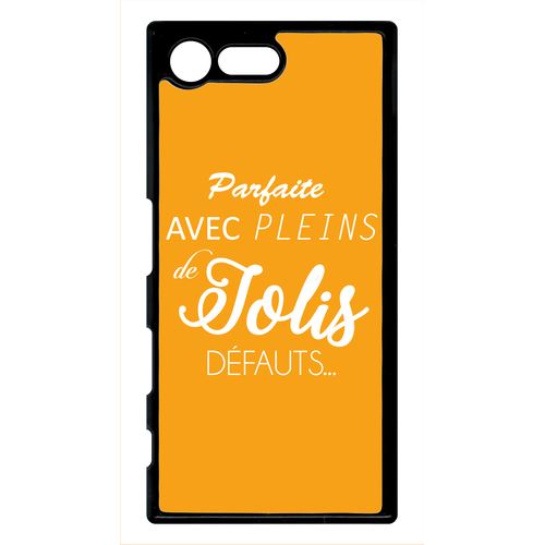 Coque xperia x compact mini parfaite avec pleins de jolis defauts fond orange