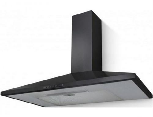 Faber Valia 90 Bk - Hotte - Hotte Décorative - Largeur : 89.8 Cm - Profondeur : 47.1 Cm - Extraction Et Recirculation (Avec Kit De Recirculation Supplémentaire) - Noir
