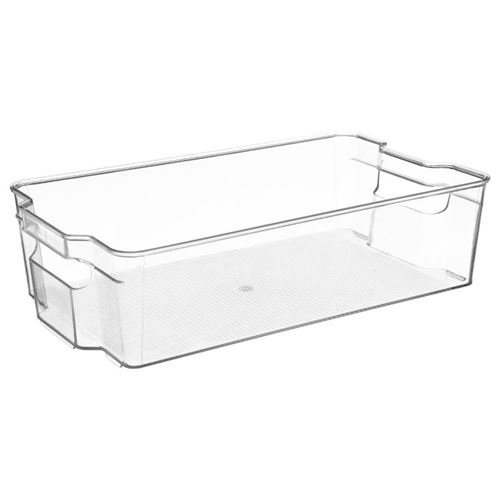 Autre Secret de Gourmet - Bac de rangement frigo 8L 37X22 L, 37 x l, 22 x H, 9,9 cm Tranparent
