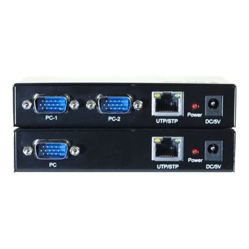 Dexlan switch KVM 2 ports VGA/USB + prolongateur 150M