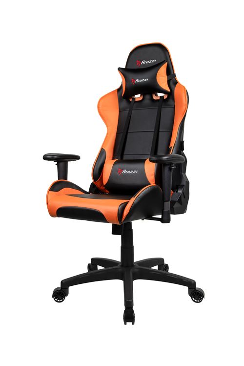 Fauteuil gaming Arozzi VERONA V2 double coussins pour nuque et bas du dos orange