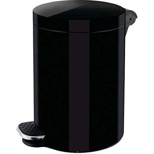 Helit h2404095 argent ion tretabfallbehälter the knight noir