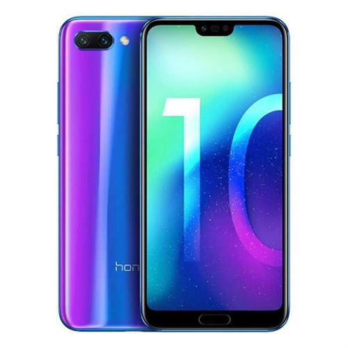 Honor 10 - 4G smartphone - double SIM - RAM 4 Go / Mémoire interne 128 Go - Écran LCD - 5.84 - 2280 x 1080 pixels - 2x caméras arrière 24 MP, 16 MP - front camera 24 MP - bleu fantôme