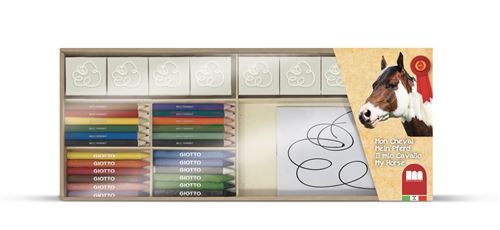 Multiprint jeu de Mijn Paardcouleurs bois 34 pièces