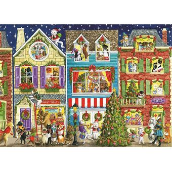 Puzzle 1000 Pièces Noël Pour Animaux De Compagnie Pour Adultes Et Enfants  Multicolore W65 - Puzzle - Achat & prix
