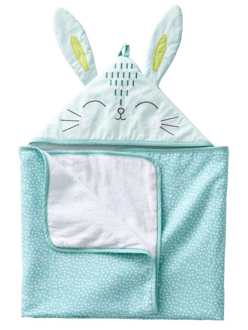 Vertbaudet Cape De Bain Bebe Lapin Vert Clair 70x100 Gants Sorties De Bain Serviettes Achat Prix Fnac