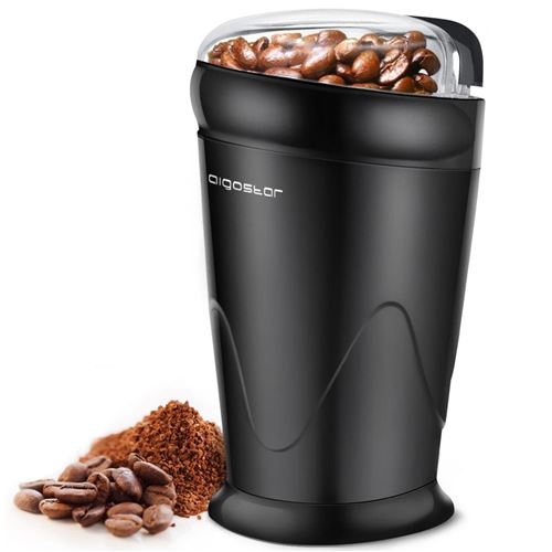 Breath - moulin &agrave; caf&eacute;, &eacute;pices et graines 0% bpa, 150w. Lames en acier inoxydable. Design exclusif.